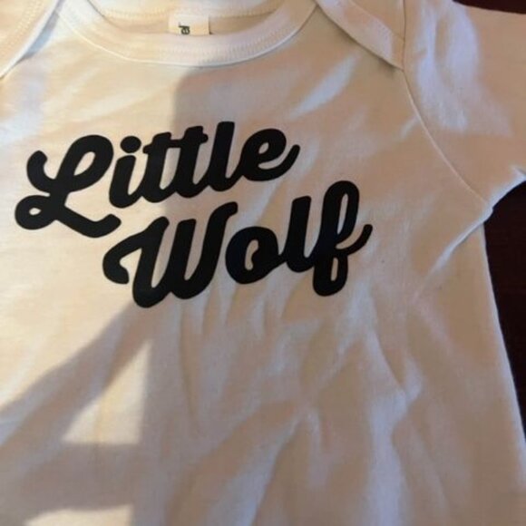 Matching Mommy & baby outfit "Raising Wolves" T-Shirt & "Little Wolf" L/ 18-24M - Picture 6 of 7